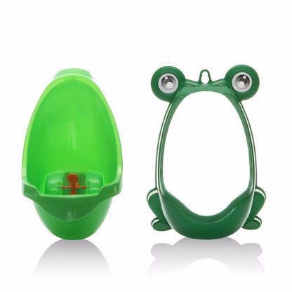 Kids’ Cartoon Frog Wall-Mounted Urinal – Toddler Potty Training