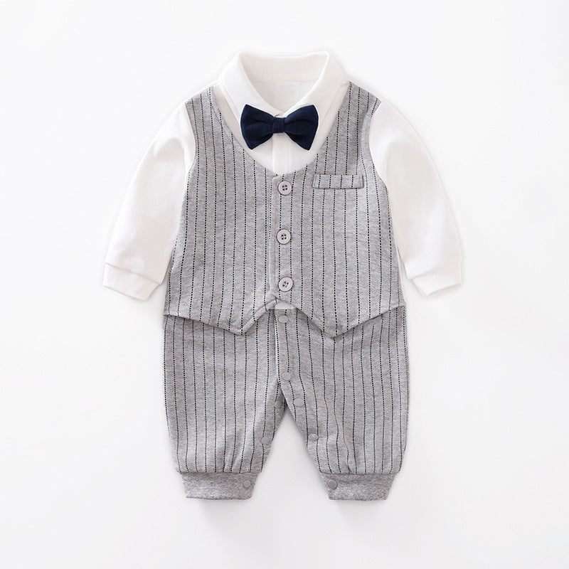 Gentleman Baby Jumpsuit – Long Sleeve Spring & Autumn Outfit