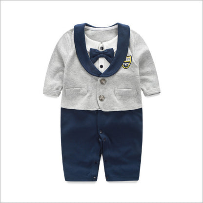Gentleman Baby Jumpsuit – Long Sleeve Spring & Autumn Outfit