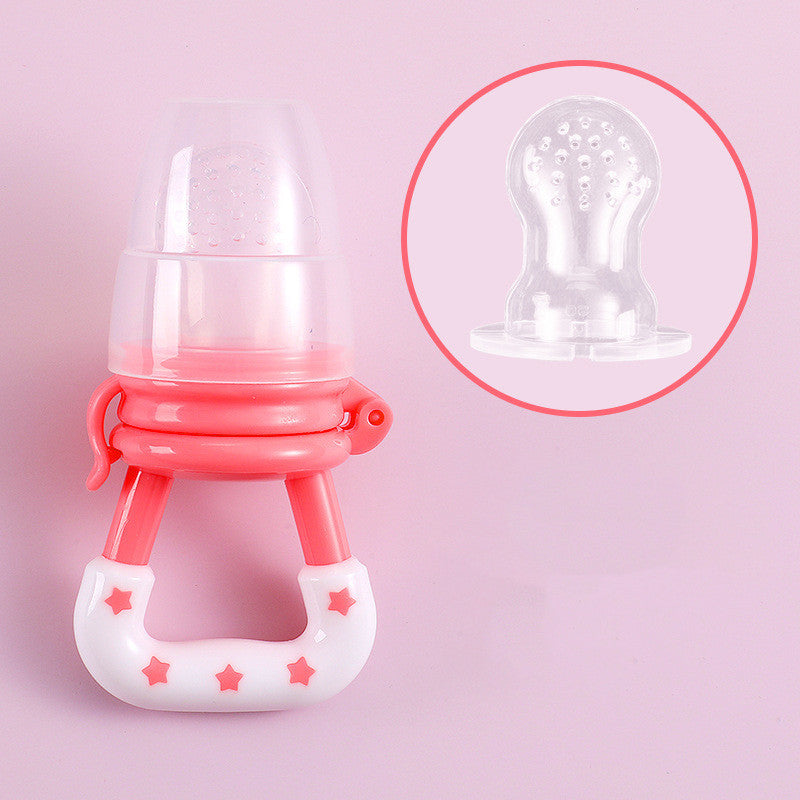 Baby Star Fruit And Vegetable Biting Happy Fruit Complementary Food Silicone Biting Bag Feeding Tableware Chewing