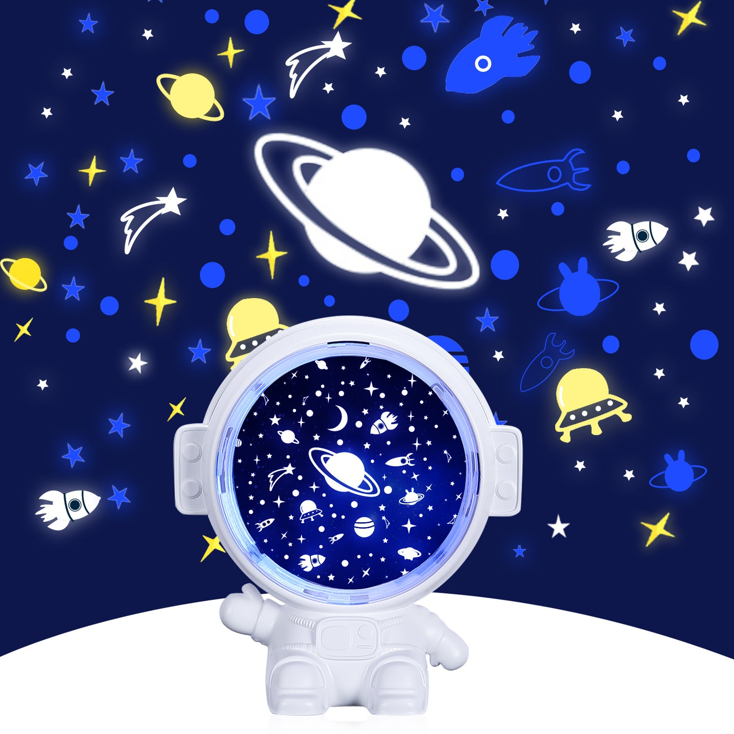 Galaxy Star Projector Light Astronaut Lamp