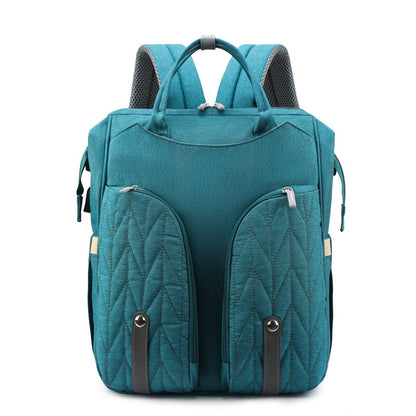 Baby Travel Crib with Thermo Bottle Pockets