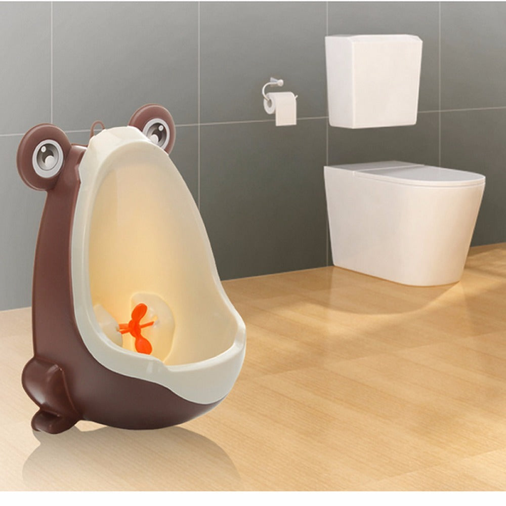 Kids’ Cartoon Frog Wall-Mounted Urinal – Toddler Potty Training