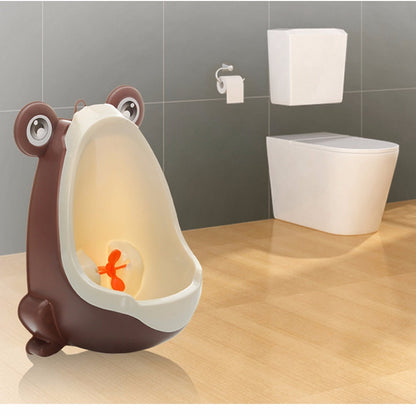 Kids’ Cartoon Frog Wall-Mounted Urinal – Toddler Potty Training