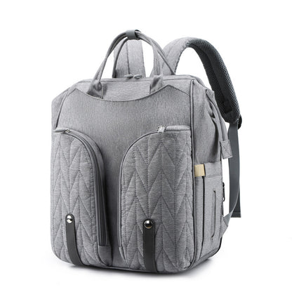 Baby Travel Crib with Thermo Bottle Pockets