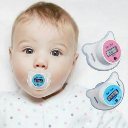 Baby pacifier digital thermometer