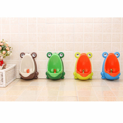 Kids’ Cartoon Frog Wall-Mounted Urinal – Toddler Potty Training