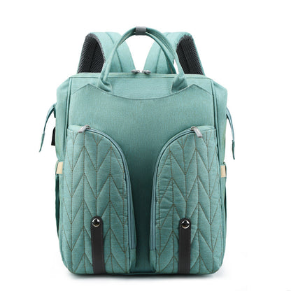 Baby Travel Crib with Thermo Bottle Pockets