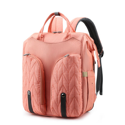 Baby Travel Crib with Thermo Bottle Pockets