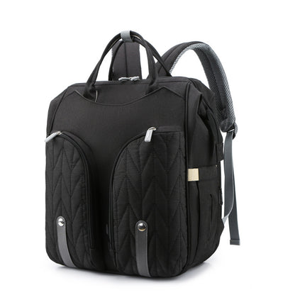 Baby Travel Crib with Thermo Bottle Pockets