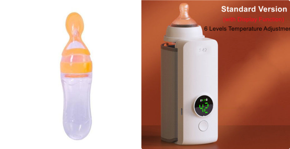 Portable Wireless Rechargeable Baby Bottle Warmer USB Charging